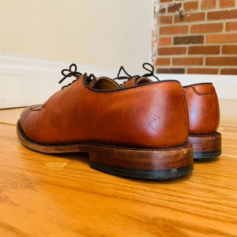 Allen Edmonds Mens Delray Oxford Leather Dress Shoes Size 7.5 D